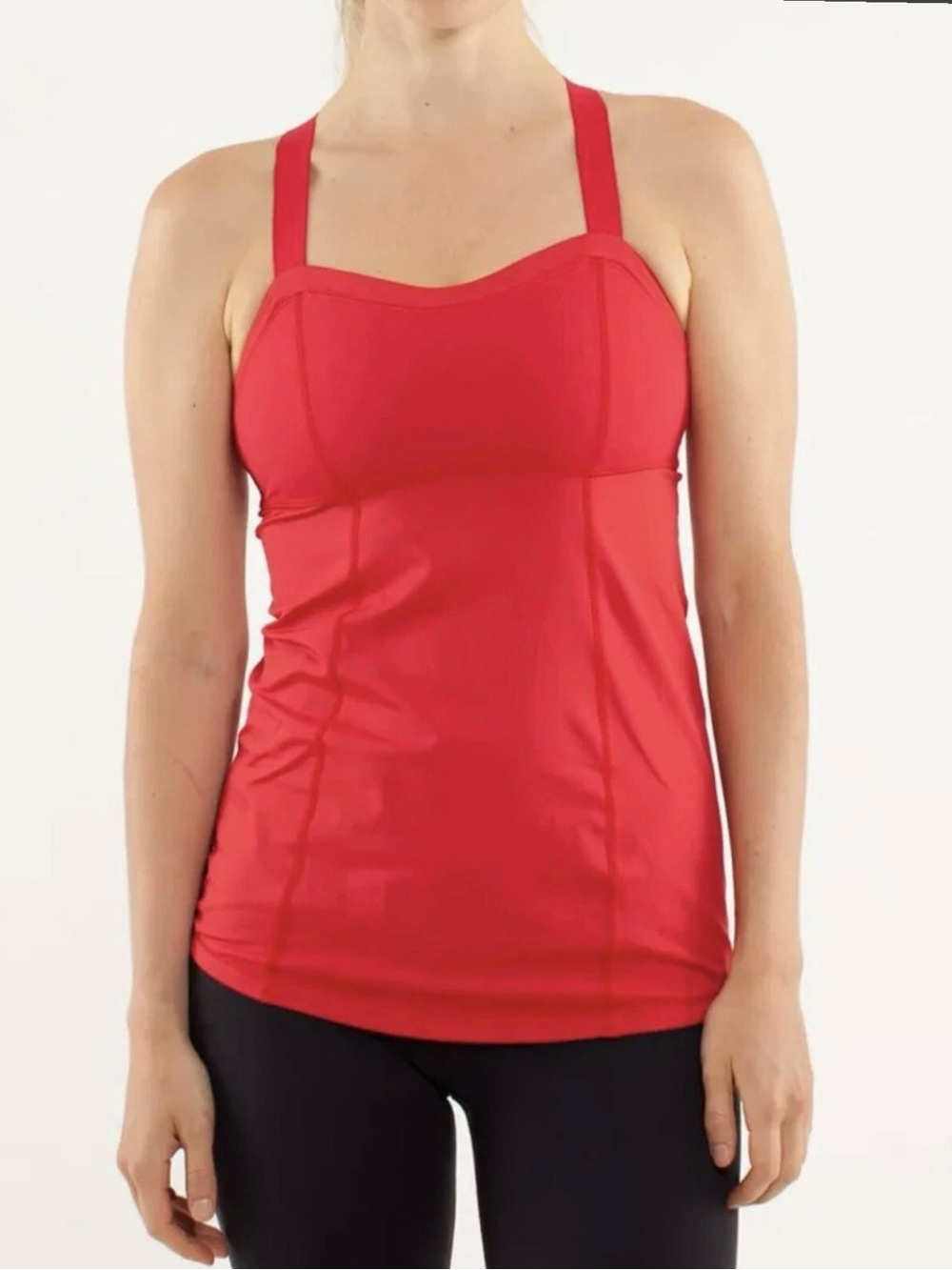 Lululemon Run Catch Me Athletic Tank Top Red Size 8 No Padding Included